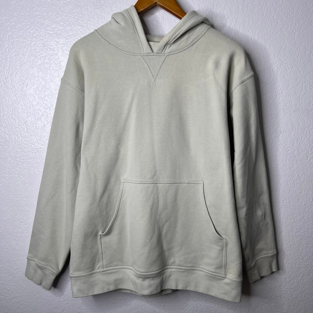 Lululemon All Yours Hoodie Fleece Light Sage Green Size 12 Relaxed Fit Pullover - Picture 2 of 8